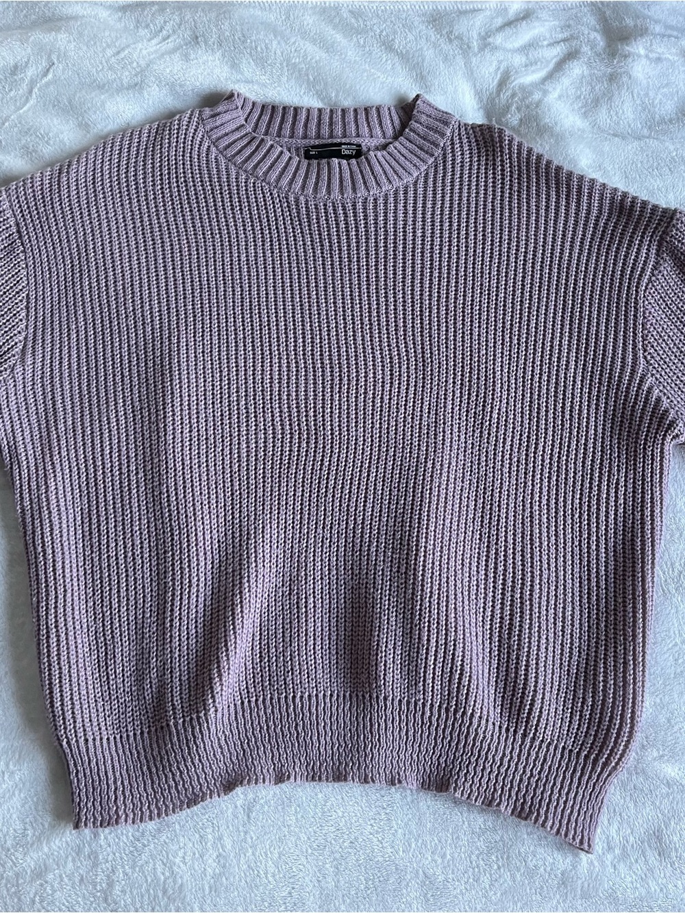 Lavender Women’s Ribbed Crew Sweater